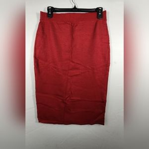 IRIS WOMEN'S KNEE HIGH SKIRT, SIZE EXTRA LARGE, BURGUNDY